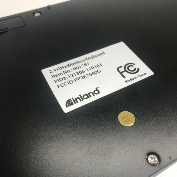 Inland Pro 60178 2.4GHz 118-Key Wireless Multimedia Keyboard BLACK Great Cond... - Picture 7 of 8